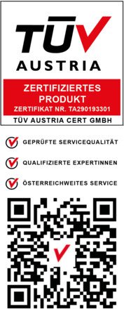 Der bösch Kundendienst erhielt das TÜV Zertifikat für Service- und Beratungsqualität gemäß den erweiterten VÖK-Kriterien. | © Walter Bösch GmbH & Co KG