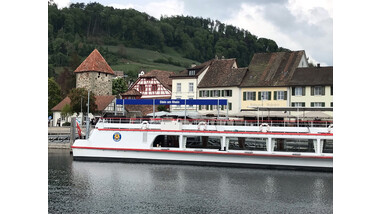 Von Schaffhausen führte die Schiffrundfahrt mit On-Board-Seminar nach Stein am Rhein und wieder retour. | © Walter Bösch AG